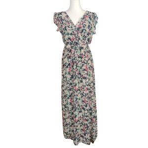 Floral V-Neck Maxi Dress